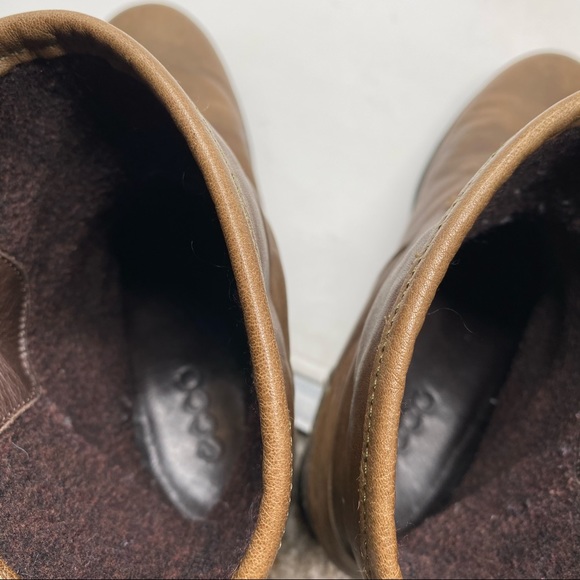 Ecco Moto Ankle Boots Brown 38 Leather Booties - Picture 14 of 14